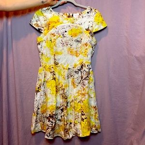 Parker Yellow Cocktail Dress